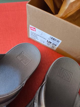 Sandalias Fitflop Talla 43 Doradas/Plateadas