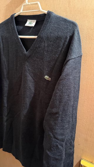 Jersey Lacoste Gris V-Neck