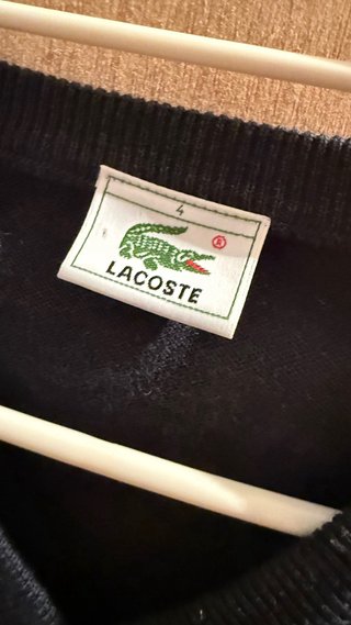 Jersey Lacoste Gris V-Neck