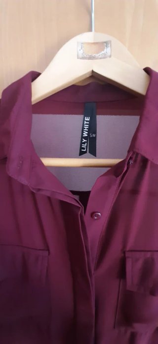 Vestido camisero LILY WHITE morado talla S/M