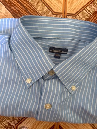 Camisa Basicline Rayas Azules