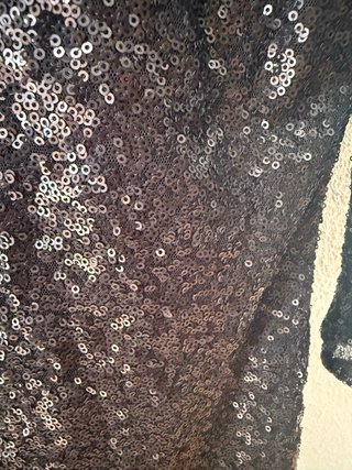Vestido fiesta lentejuelas negro
