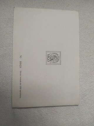 Postal Picasso Exposición Filatélica Vigo 1974.
