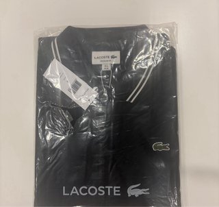 Polo Lacoste Negro Talla M