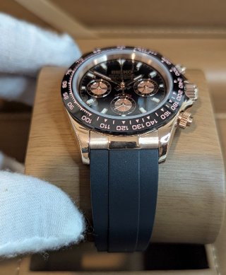 Reloj Seiko Mod Daytona Dorado y Negro
