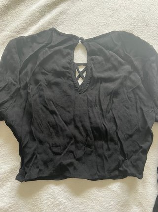 Top Forever 21 Negro Manga Larga