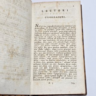 Libro Antico 1805 Alvari Emmanuelis De Grammatica
