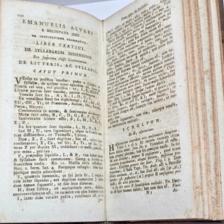 Libro Antico 1805 Alvari Emmanuelis De Grammatica