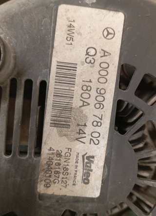 Mercedes-benz 488514 alternador a 000 906 78 02