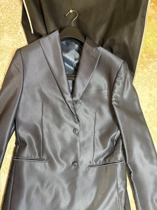 Traje chaqueta corte regular gris
