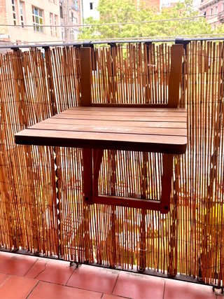 Tavolino Pieghevole Balcone Kave Home in Legno