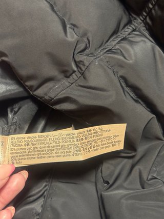 Abrigo Massimo Dutti Negro Talla XL