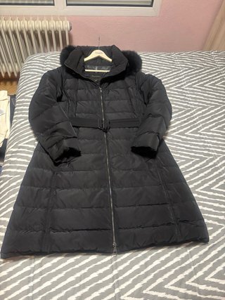 Abrigo Massimo Dutti Negro Talla XL