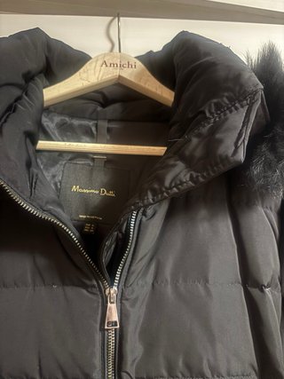 Abrigo Massimo Dutti Negro Talla XL