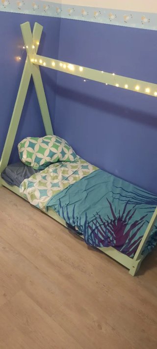 Cama infantil tipo casita