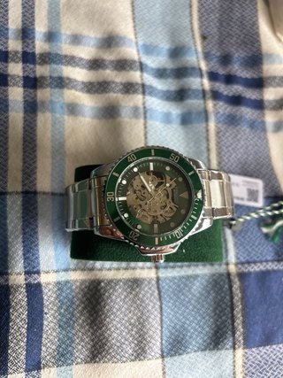 Reloj Fredric Automático Esqueleto Verde