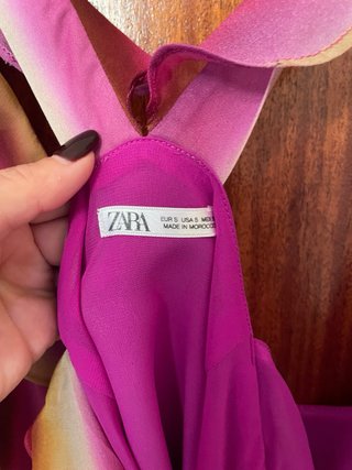 Conjunto Zara fluido estampado rayas