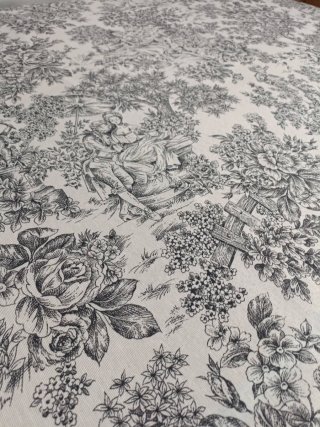 Retal 2x1,40 de tela de loneta  Toile de Jouy