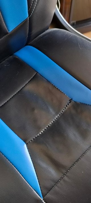 Silla Gaming Azul/Negra con Reposabrazos Abatible