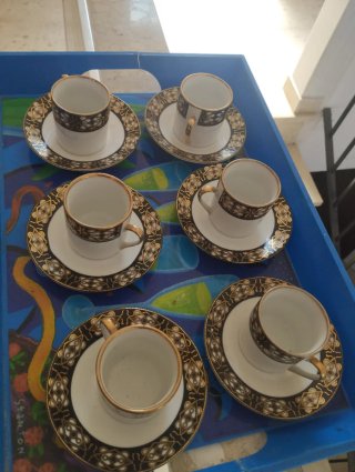 Juego de té antiguo WOD SONS WOODLAND MÁS ➕ 6 TAZA