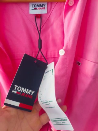 Camisa Tommy Jeans Rosa Mujer
