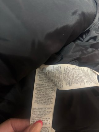 Abrigo Pedro del Hierro Negro XL plumón y plumas