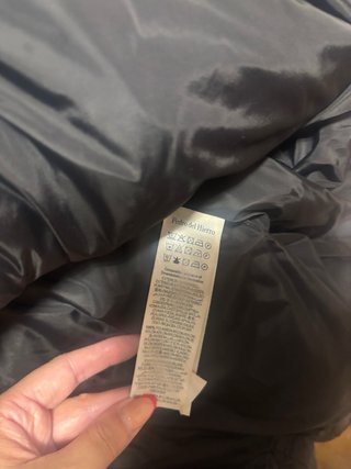 Abrigo Pedro del Hierro Negro XL plumón y plumas