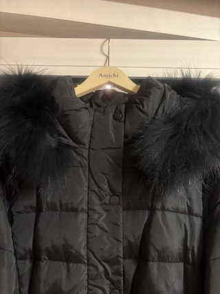 Abrigo Pedro del Hierro Negro XL plumón y plumas