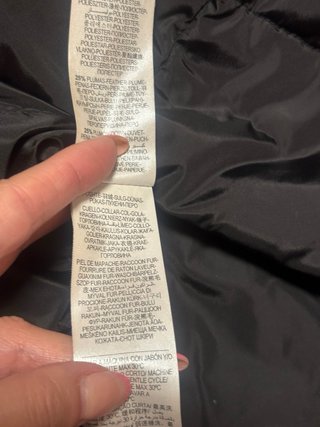 Abrigo Pedro del Hierro Negro XL plumón y plumas