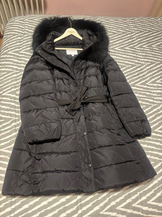 Abrigo Pedro del Hierro Negro XL plumón y plumas