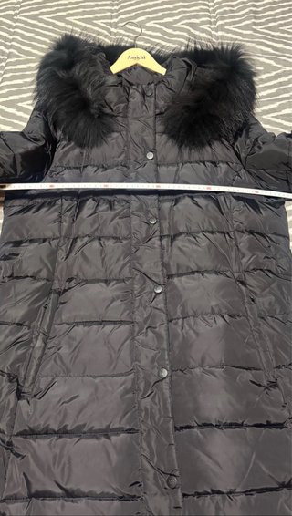 Abrigo Pedro del Hierro Negro XL plumón y plumas