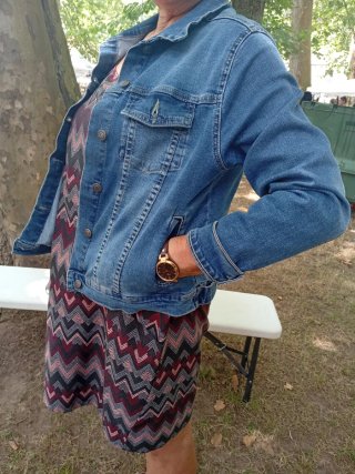 Cazadora vaquera azul talla M