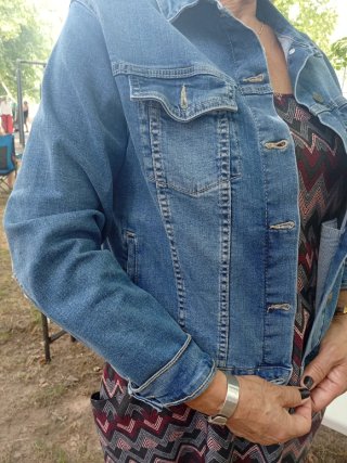 Cazadora vaquera azul talla M