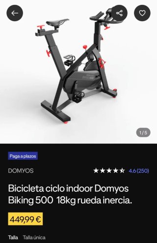 Bicicleta Ciclo Indoor Domyos Biking 500 - Gym
