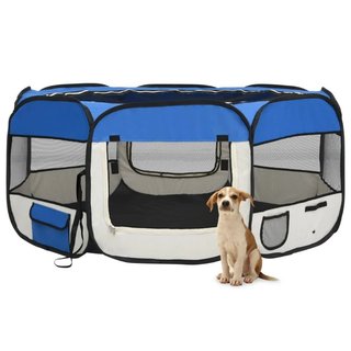 Box per Cani Gatti Pieghevole Traspirante con Borsa