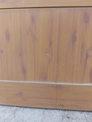 Puerta aluminio imitación madera