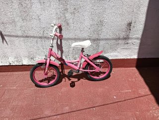 Bicicleta infantil rosa