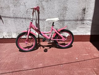 Bicicleta infantil rosa