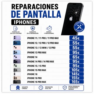 Reparaciones Pantalla iPhone