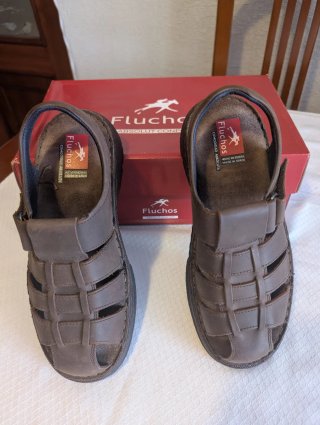 Sandalias Fluchos Azores Talla 40 Hombre Marrones