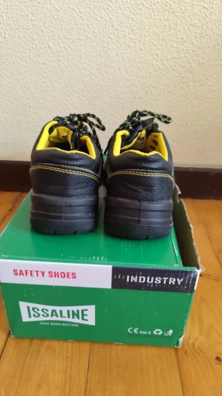 Zapatos de trabajo ISSALINE negros y amarillos