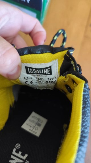Zapatos de trabajo ISSALINE negros y amarillos