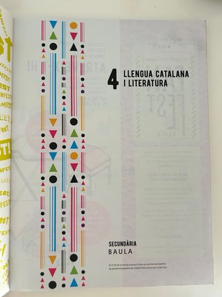 Llengua catalana i literatura, 4 Secundària.