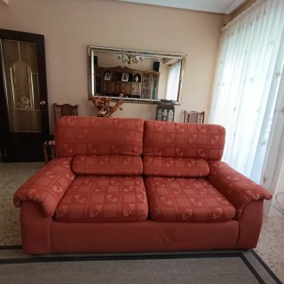 Sofá cama 2 plazas y sillón orejero