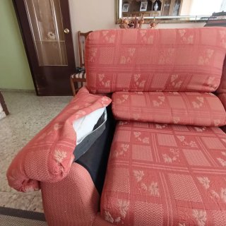 Sofá cama 2 plazas y sillón orejero