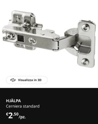 Armadio guardaroba ikea Platsa + 3 cerniere