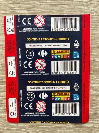 Pack 16 sobres cromos Mundial 2026 Carrefour