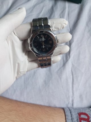 Reloj Rolex Datejust Plata Beige