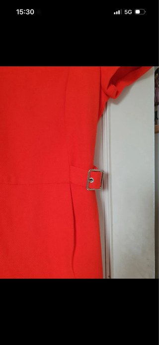 Mono corto rojo anaranjado Zara