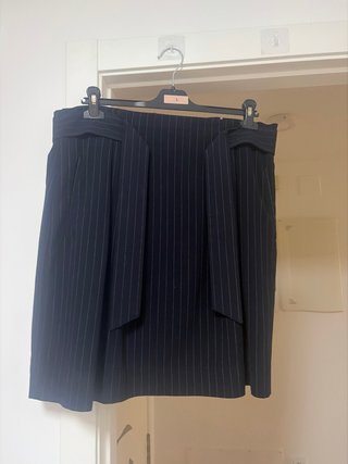 Conjunto traje blazer y falda azul